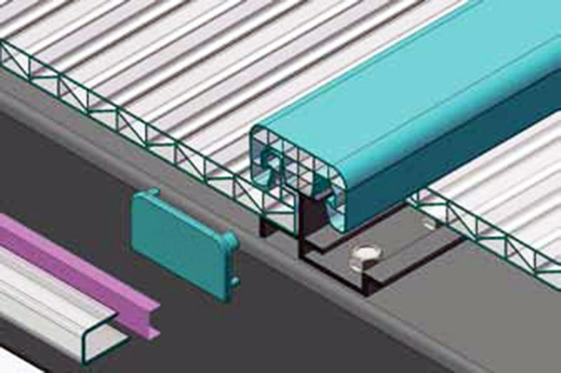 Polycarbonate roofing sheet