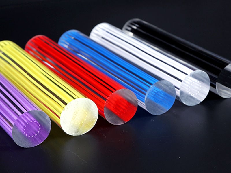 Colored acrylic rod